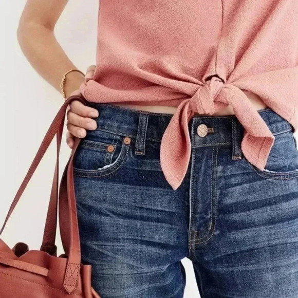 Madewell Texture & Thread Modern Tie Front Top - Picture 1 of 7
